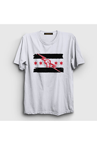 Presmono Unisex White cm Punk Logo Wwe T-Shirt 434750Tt