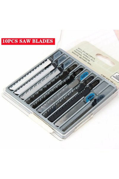 Choice9 10pcs Blades Jigsaw Converter Adapter, Portable Reciprocating Saw Att...