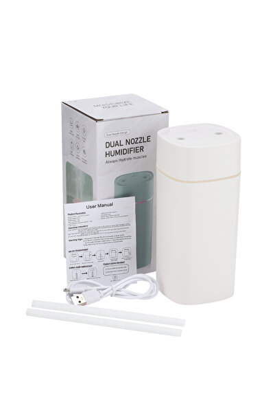 Choice WHITE 600ML Air Humidifier Double Spray Port Essential Oil Aromatherap...