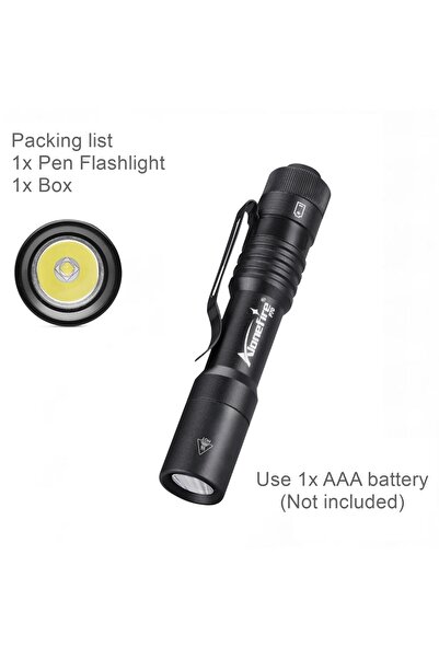 Choice Black Alonefire P70 3W Portable Mini Small Penlight Flashlight Aluminu...