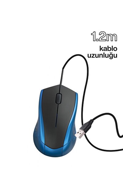Concord Mouse / USB Kablolu 3D Optik – 3 Tuş, Yüksek Dpi Hassasiyetli Bilgisayar Mouse /