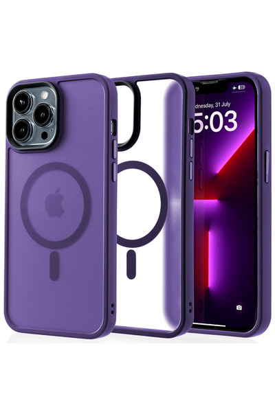 Casey Studios MagSafe калъф iPhone 13 Pro Max, безжично зареждане, повдигнати...