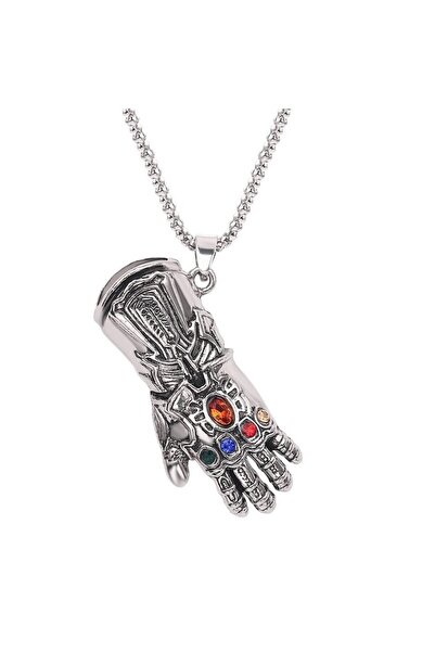 Herşey Nota Thanos Infinity Gauntlet Infinity Gloves Stainless Steel Necklace