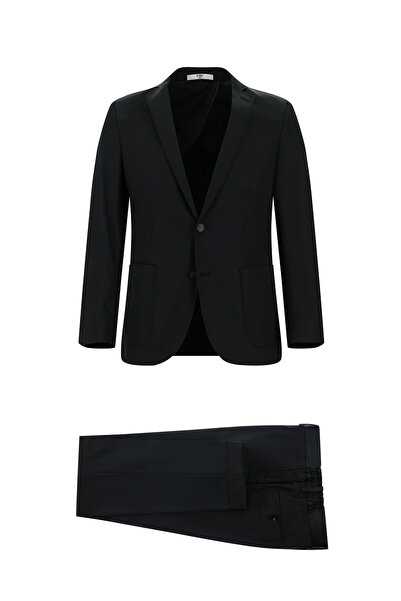 Kiğılı 7 Drop Super Slim Fit Eksra Dar Kesim Beli Lastikli Pamuklu Takım Elbise