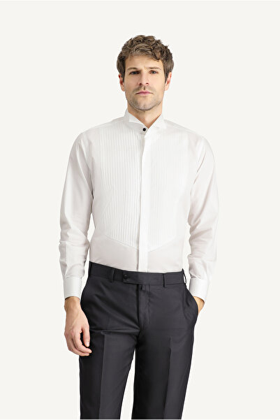 Kiğılı Ata Yaka Slim Fit Shirt