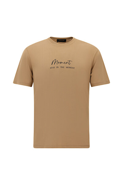 Abdullah Kiğılı Crew Neck Slim Fit Slim Fit Printed T-Shirt