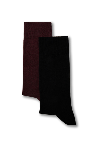 Kiğılı Set de 2 șosete plate elastice din bumbac material elastic
