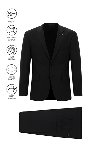 Abdullah Kiğılı 4 Drop Relaxed Fit Comfortable Cut Flex Suit with Bag Woolen ...