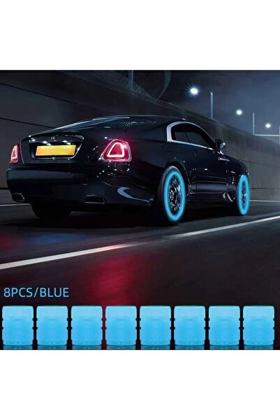 Choice 8pcs blue 8PCS Luminous Valve Motorcycle Bicycle Bike Car Wheel Tyre H...