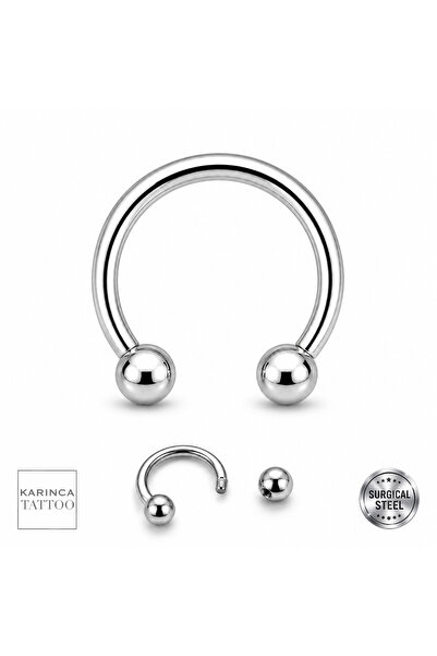 Karınca Piercing Yarım Halka Piercing Tragus Conch Helix Rook Orbital Dudak K...