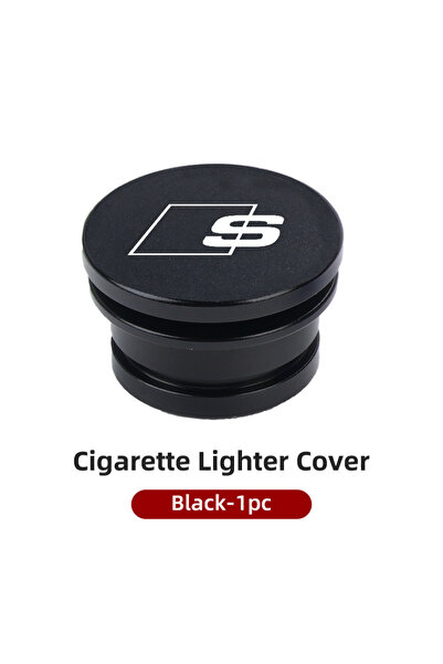 Choice3 Black 1pc Metal Car Cigarette Lighter Cover Decorative Cover DustProo...