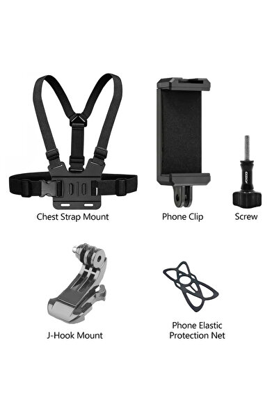 Choice Chest Strap 5in1 Kit Action Camera Accessories Kit Head Strap Chest St...