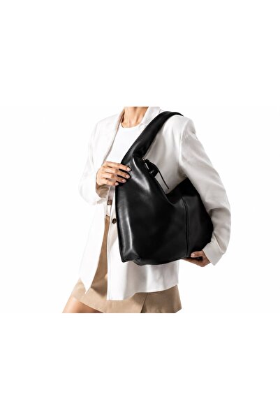PaminBags Aksesuar Oval Yumuşak Kumaş Büyük Salaş Çanta PMN0015