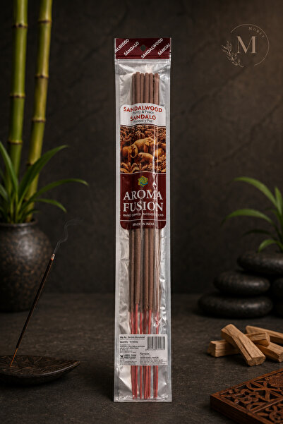15 Adet Organik Çubuk Tütsü (30 CM UZUNLUK - 1 SAAT YANMA SÜRESİ) - Sandalwood