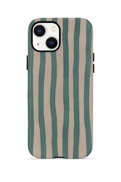PiyasaSepeti iPhone 15 Plus Vorian Double Layer Case Sage Riviera Stripe