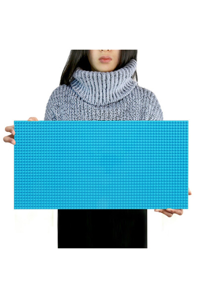 Choice3 LightBlue 32x64 Dots Building Block Wall Panel, DIY Creative Brick Ba...