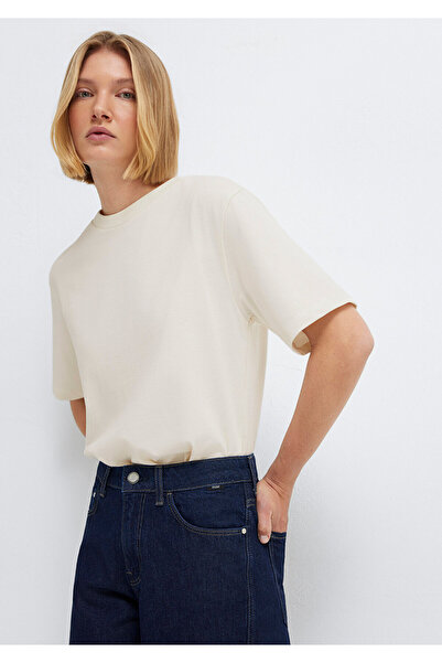 Mavi Ecru Basic T-Shirt Regular Fit / Normal Cut 1613979-70048