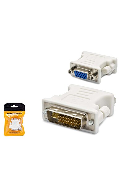 HADRON HDX1261 DVI-I 24+5 to VGA Görüntü Dönüştürücü 1080p Beyaz