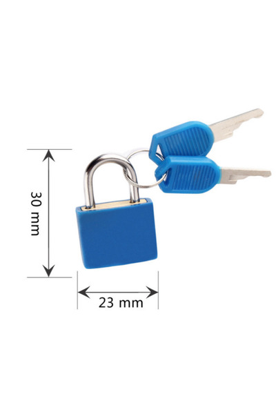 Choice4 Blue Small Mini High Quality Strong Steel Padlock Travel Suitcase Dia...