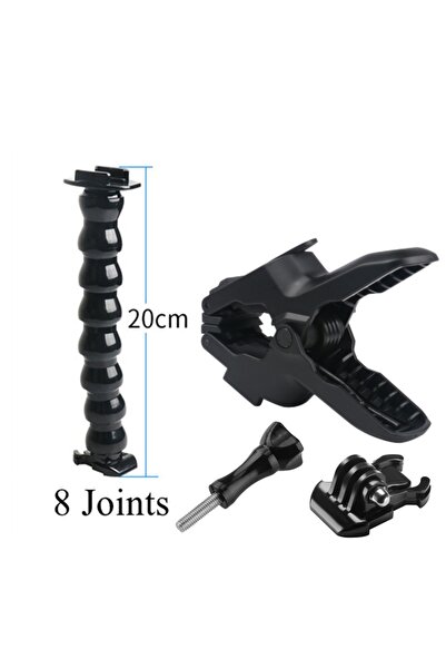 Choice Full Set 8 Joints Jaws Flex Clamp Mount Adjustable Gooseneck Mount for...