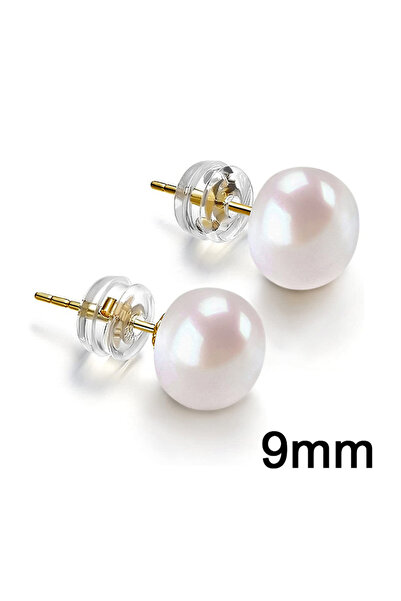 Choice E2420 Huitan Round Simulated Pearl Stud Earrings for Women Minimalist ...