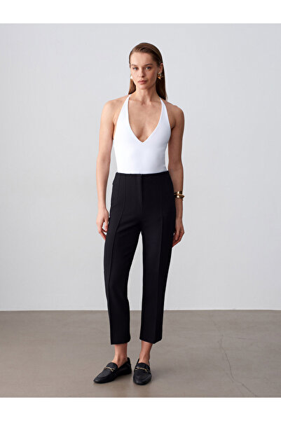 Dilvin 72679 Παντελόνι με σκισίματα-Μαύρο