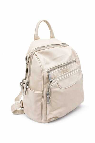 WİKİDAYS.S MODA TRENDİ Backpack Cream Medium Size Daily Stylish Men's