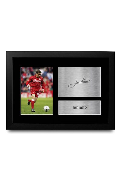 ALAYRA International Alayra Framed Juninho Middlesbrough Gifts Printed Signed...