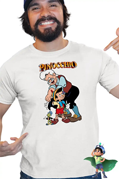 OEM Men's T-shirt Pinocchio Geppetto Jiminy