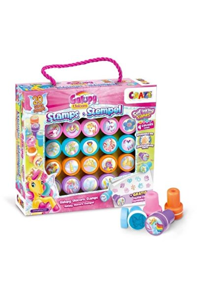 CRAZE Set de desen pentru copii cu 20 de ștampile colorate și bloc de desen