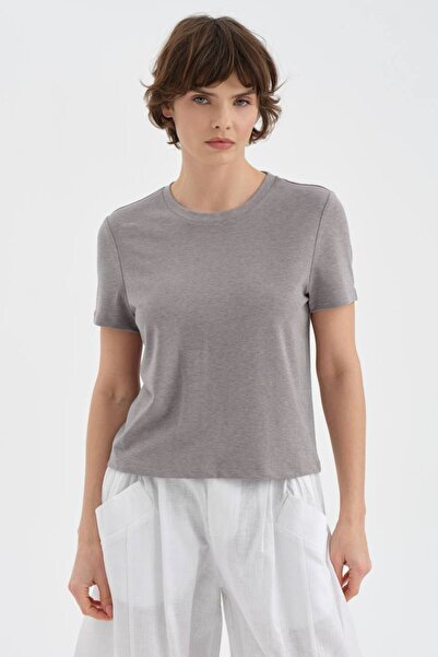 tw3 Γυναικείο κοντομάνικο μπλουζάκι με λαιμόκοψη ποδηλάτου, υψηλής ποιότητας,...