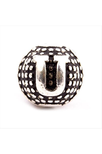 ZERO LAND Gldisptm 8 mm Metal Letter Metal Prayer Beads (91633) Letter -U