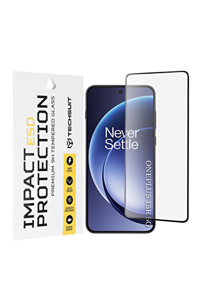 Techsuit Folie protectie pentru OnePlus 15R, Transparenta;Antisoc, negru