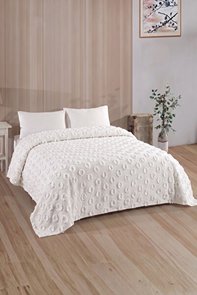 LADYNİL Διπλό κάλυμμα κρεβατιού με ανάγλυφο σχέδιο Bohemian 210x240