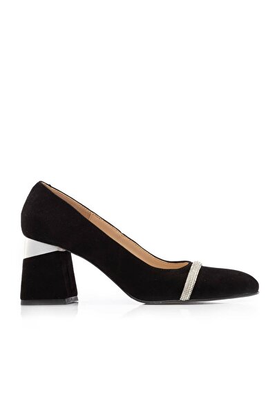 UrbanShoes Pantofi eleganți damă din piele naturală - 2216 Negru Velur