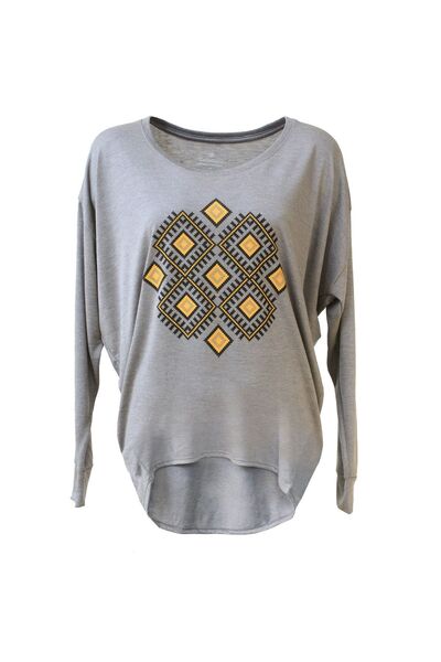 ColorEscu I Love Romania Blouse, color Grey, CIR119
