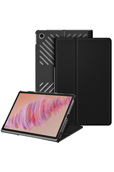 Techsuit FoldPro - Lenovo Tab Plus - Negru, protecție antișoc
