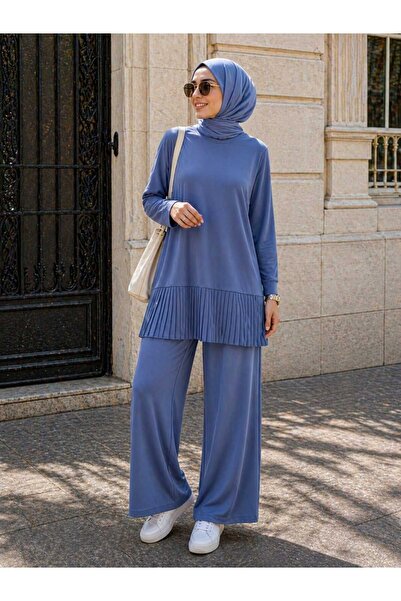 ECK MODA Дамски комплект от пясъчен плат с пълна еластичност от ликра, с плис...