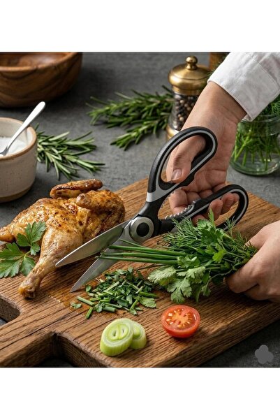 tafce Çelik Ultra Keskinleştirilmiş Mutfak Makası Çok Amaçlı Balık Et Sebze M...