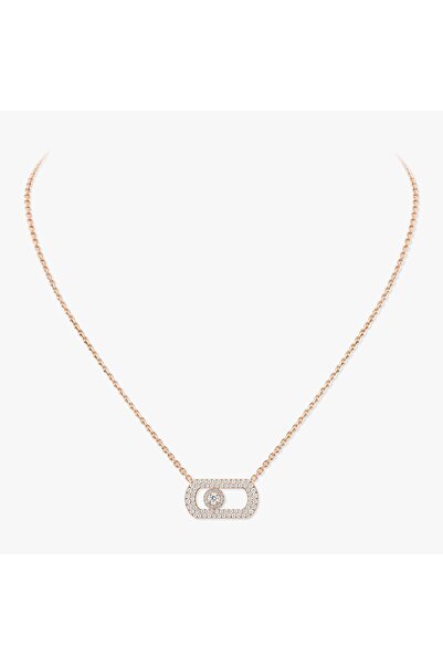 XUPİNGG Rose Gold Kaplama Zirkon Taşlı Messika K.