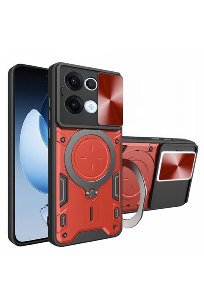 Techsuit Case for Oppo Reno13, Techsuit, CamGuard Pro, Red