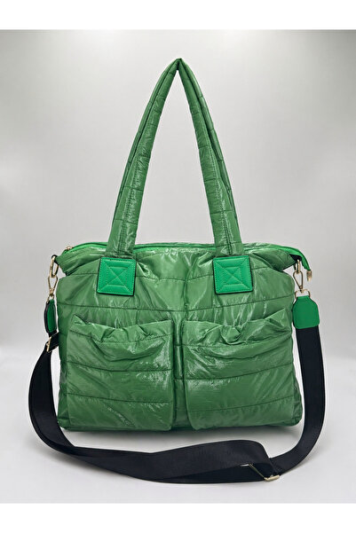 FEMME Γυναικεία φουσκωτή υφασμάτινη τσάντα ώμου και χειρός Tori με ρυθμιζόμεν...