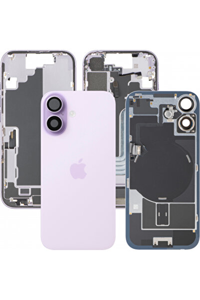 Apple iPhone 17 Battery Cover, With Middle Housing, Full Parts, Purple (Laven...