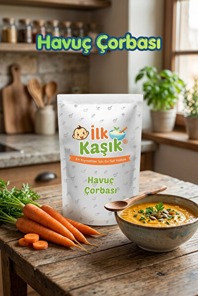 İlk Kaşık Havuç Çorbası 125 Gr +6 Ay Katkısız Bebek Çorbası