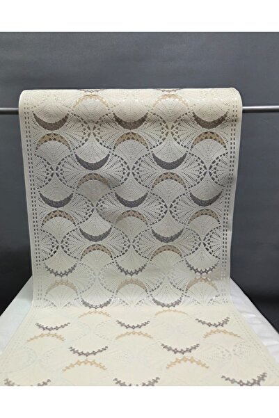 Başak Ev Tekstili Κάλυμμα ραφιού από PVC 50 εκ. με δαντέλα, αντιολισθητικό κά...