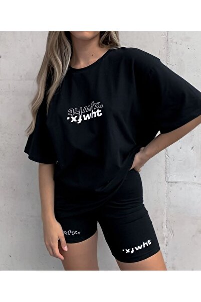 bellanova Silatrend Unisex Oversize Shorts Set Short Sleeve T-Shirt Comfortab...