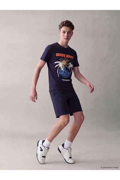 LC Waikiki Αγορίστικα μπλουζάκια και σορτς με στάμπες από την Shining Store