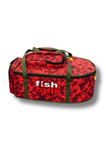Outdoorun Fish Bull Kırmızı Kamuflaj Sazan Yemleme Botu Taşıma Çantası