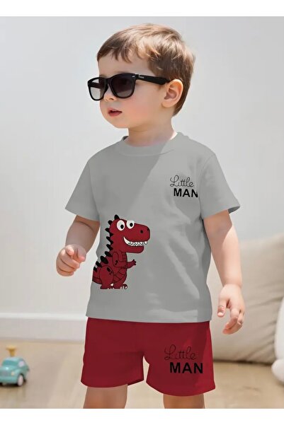NIGRUM PARDUS NOVA SEZONA BEBI CRVENI DINOSAUR SA ŠARAĆIM DVOJNIM DŽEPOVIMA S...
