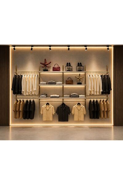 MD Vİtrin Dekorasyon Mağaza Raf Sistemi, Askılık Sistemi, Butik Rafı, Mağaza ...